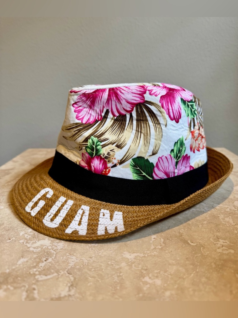 Robin Ruth RR Women’s Guam Cotton Paper Floral Travel Fedora Hat Adult One Size